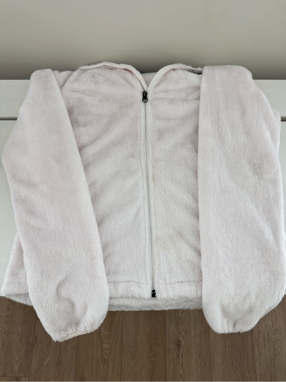 The North Face Osito Jacket Womens Medium Pale Pink Full Zip Fleece Soft Cozy - Picture 8 of 8